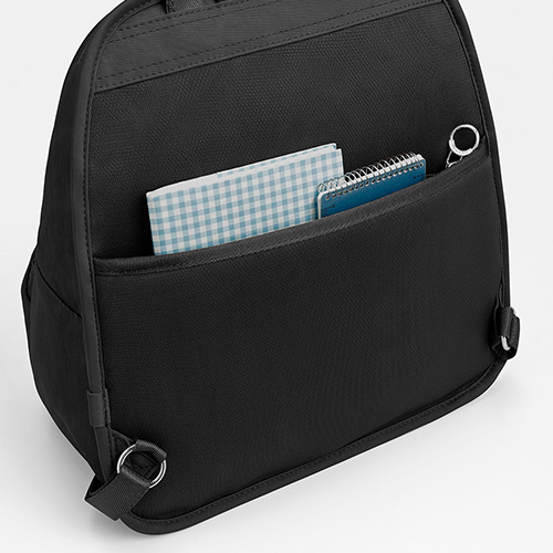 A secure pocket on the back is handy for keeping valuables.