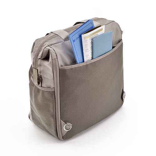 The back pocket is handy for storing leaflets. You can also use it to keep valuables.
