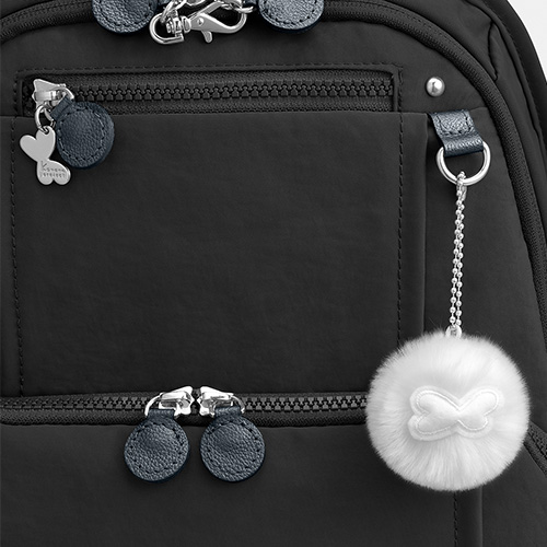 The wing-shaped charm is a cute accent.